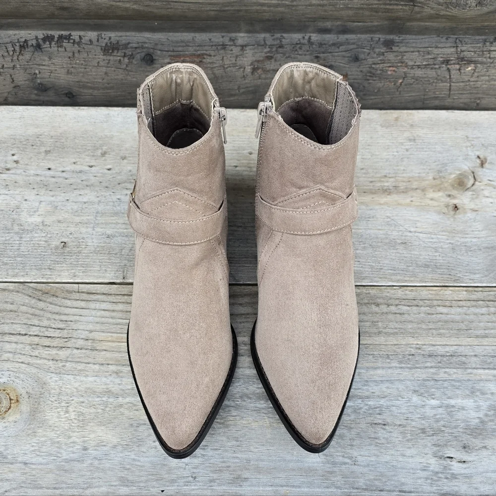 Modern Rush NEW Marta Modern Western Boho Harness Booties 7.5M
